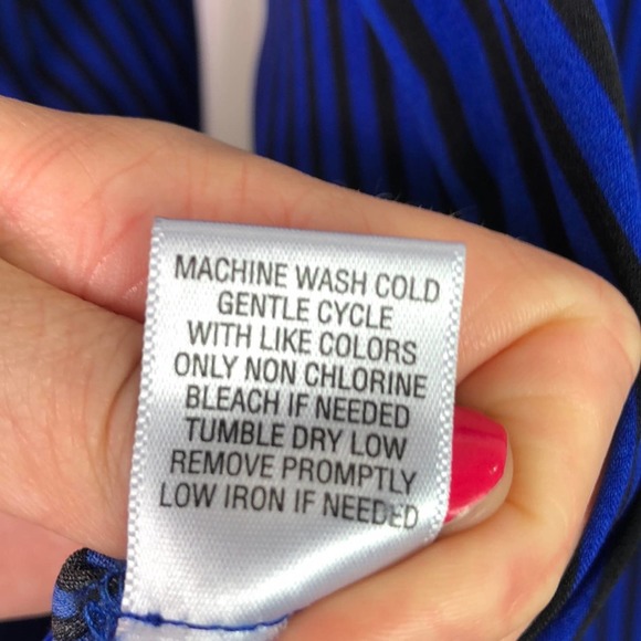 Vintage Blue Black Long Sleeve Button Up Size Medium - Picture 8 of 8